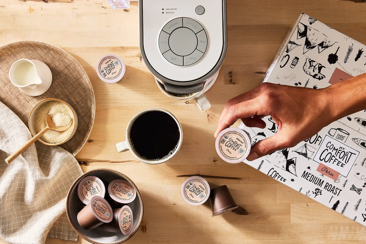 Mt Comfort single serve organic coffee pod k-cups