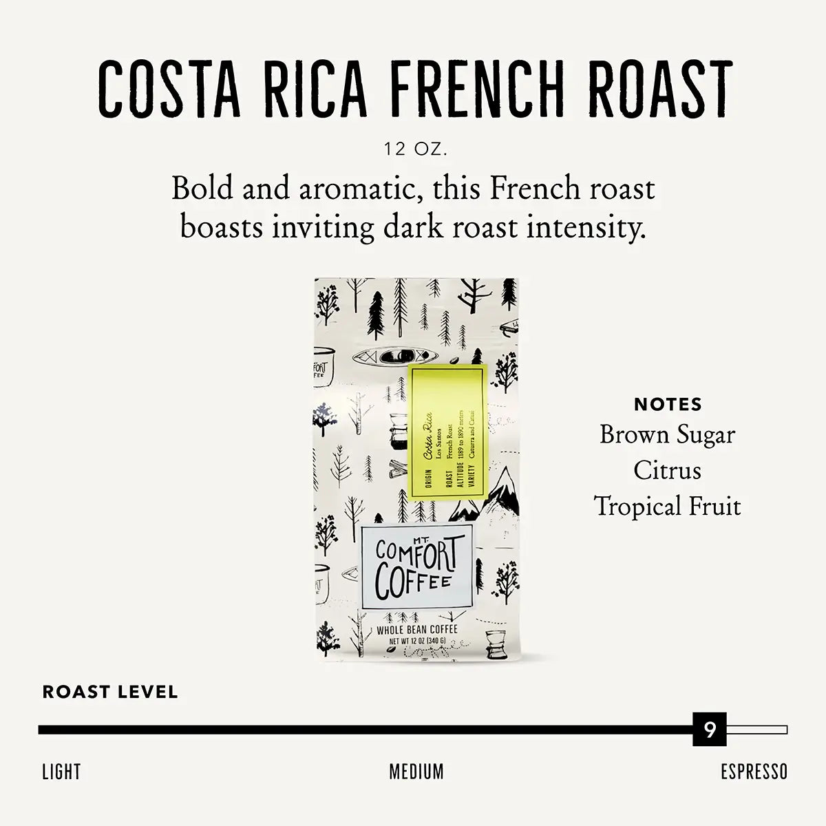 Costa Rica, French Roast, 12oz.