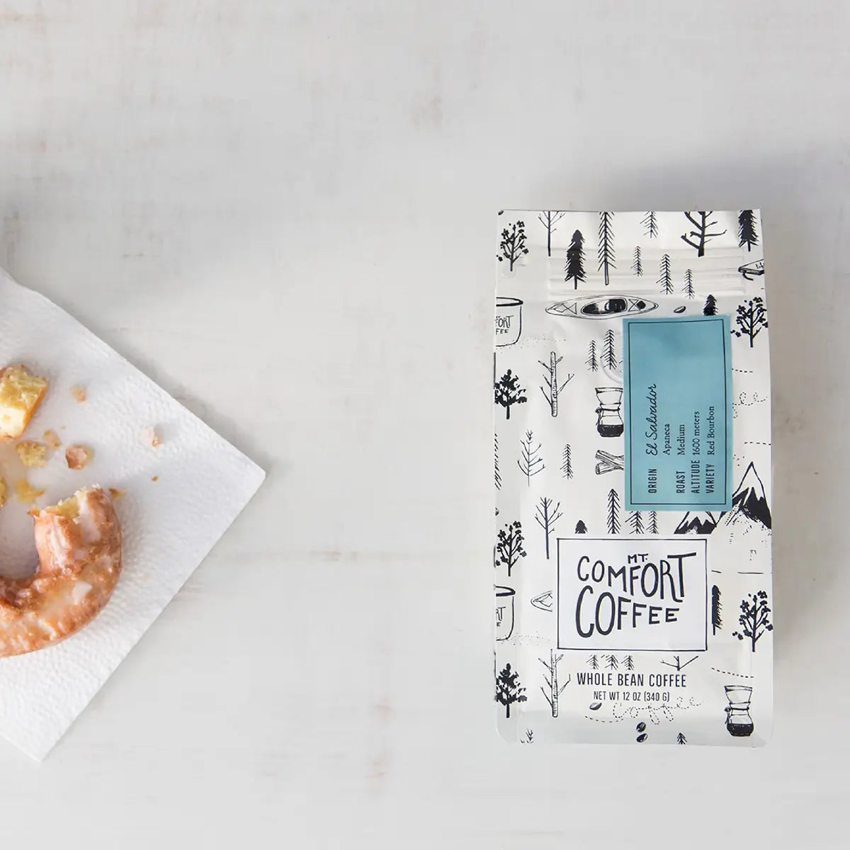 Mt Comfort's El Salvador Coffee - Whole Bean, 12 oz