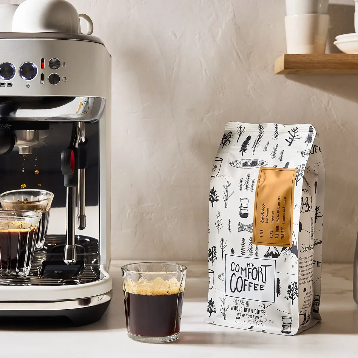 Mt Comfort Whole Bean Coffee Espresso Roast