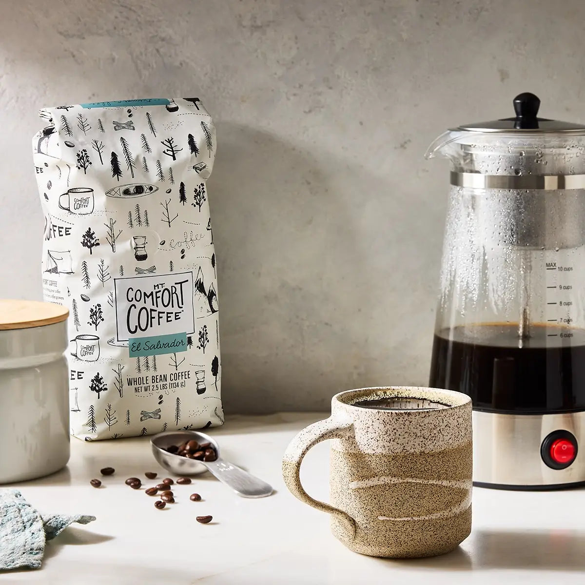Mt Comfort Coffee El Salvador 2.5lb bulk coffee beans bag
