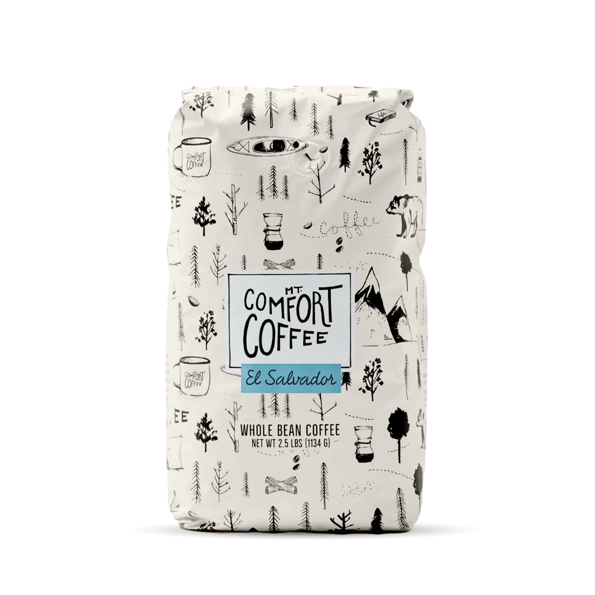 El Salvador High Altitude Coffee by Mt. Comfort Medium Roast, 2.5lb.