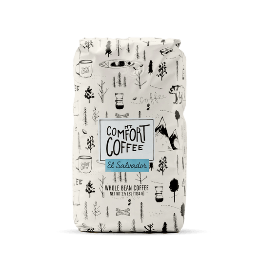 2.5lb bulk bag of mt comfort el salvador single origin high altitude coffee beans