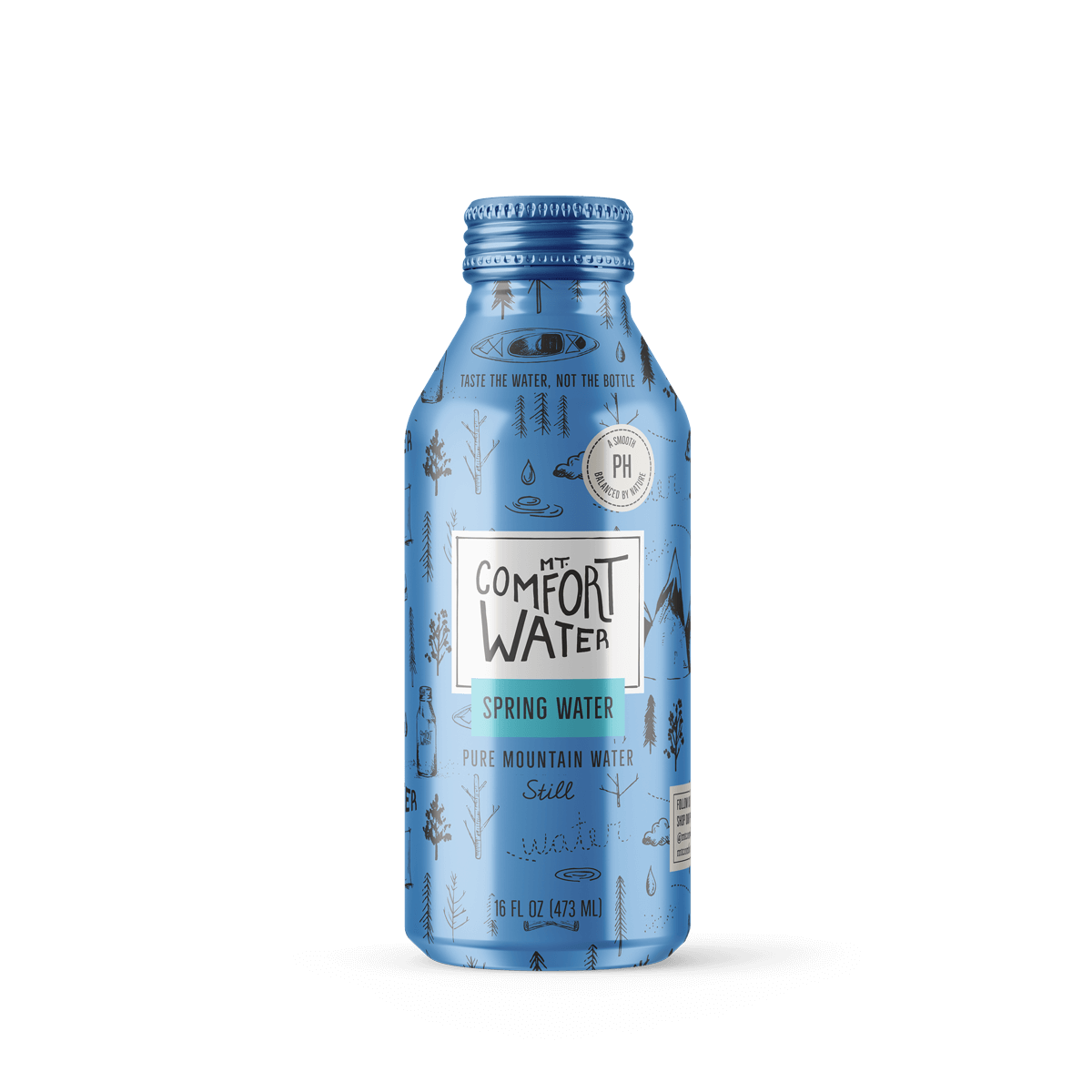 Aluminum Bottled Water by Mt Comfort Water