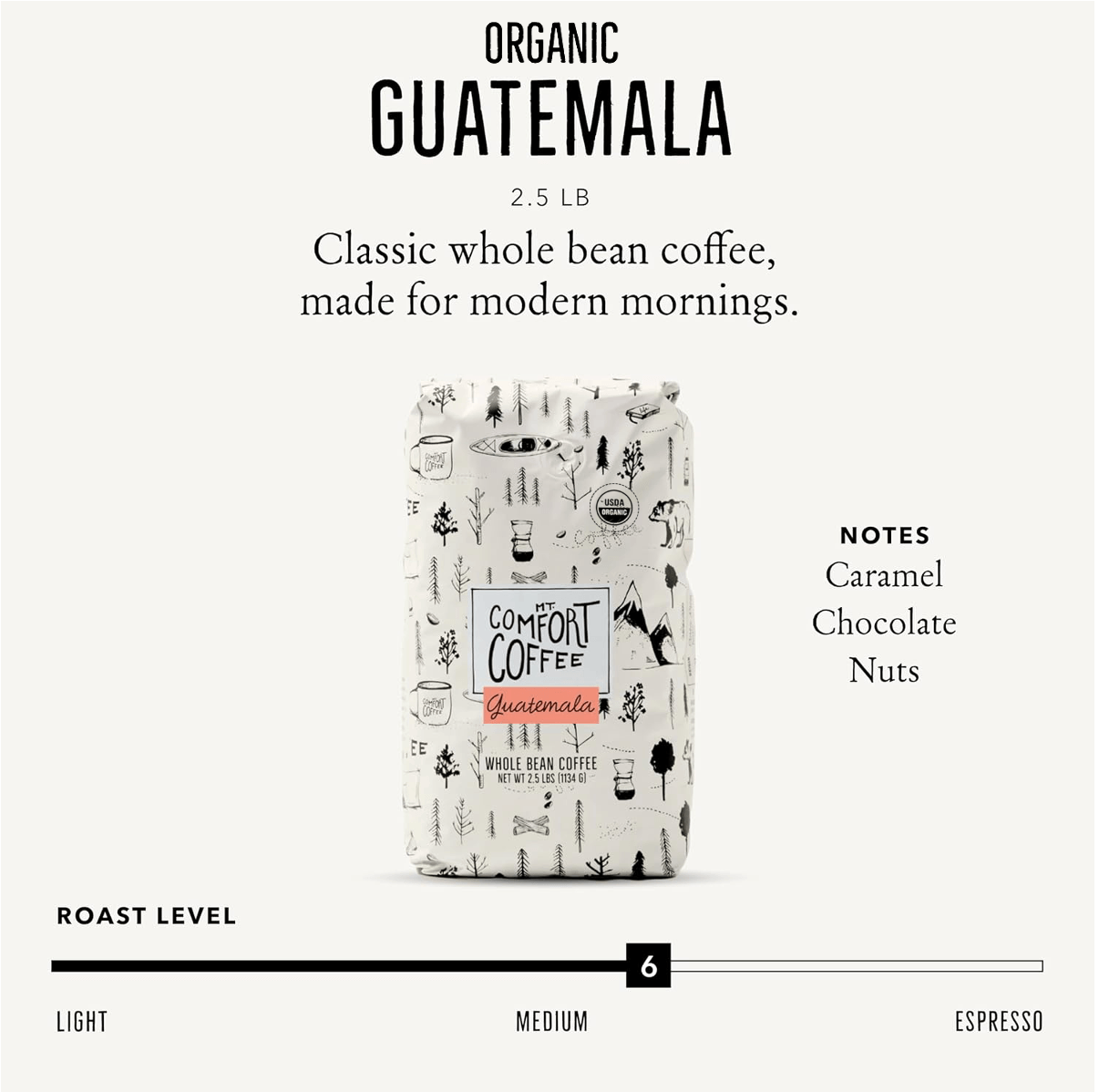 Organic Guatemala, Medium Roast, 2.5lb