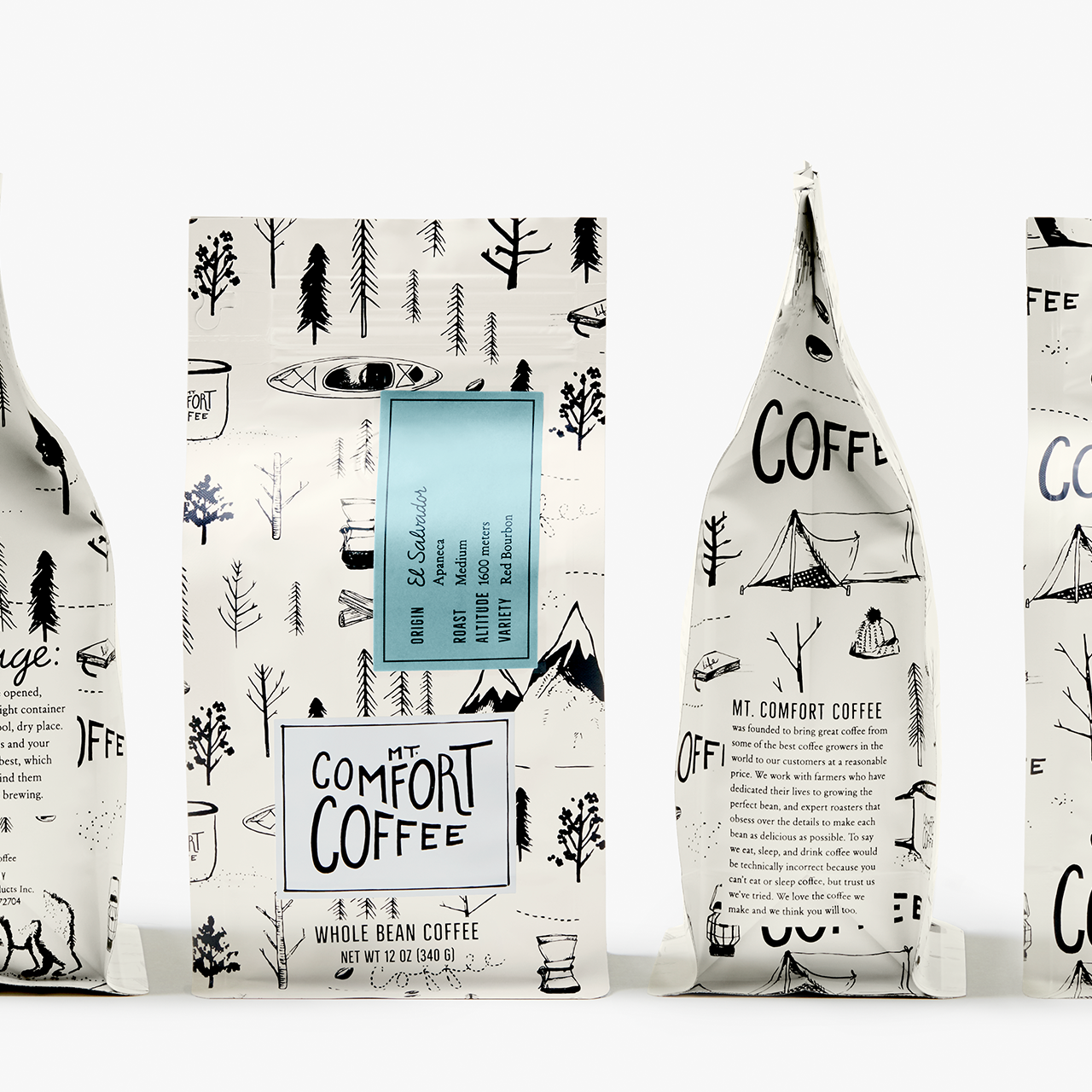 Package of Mt Comfort El Salvador High Altitude Artisan Coffee Beans