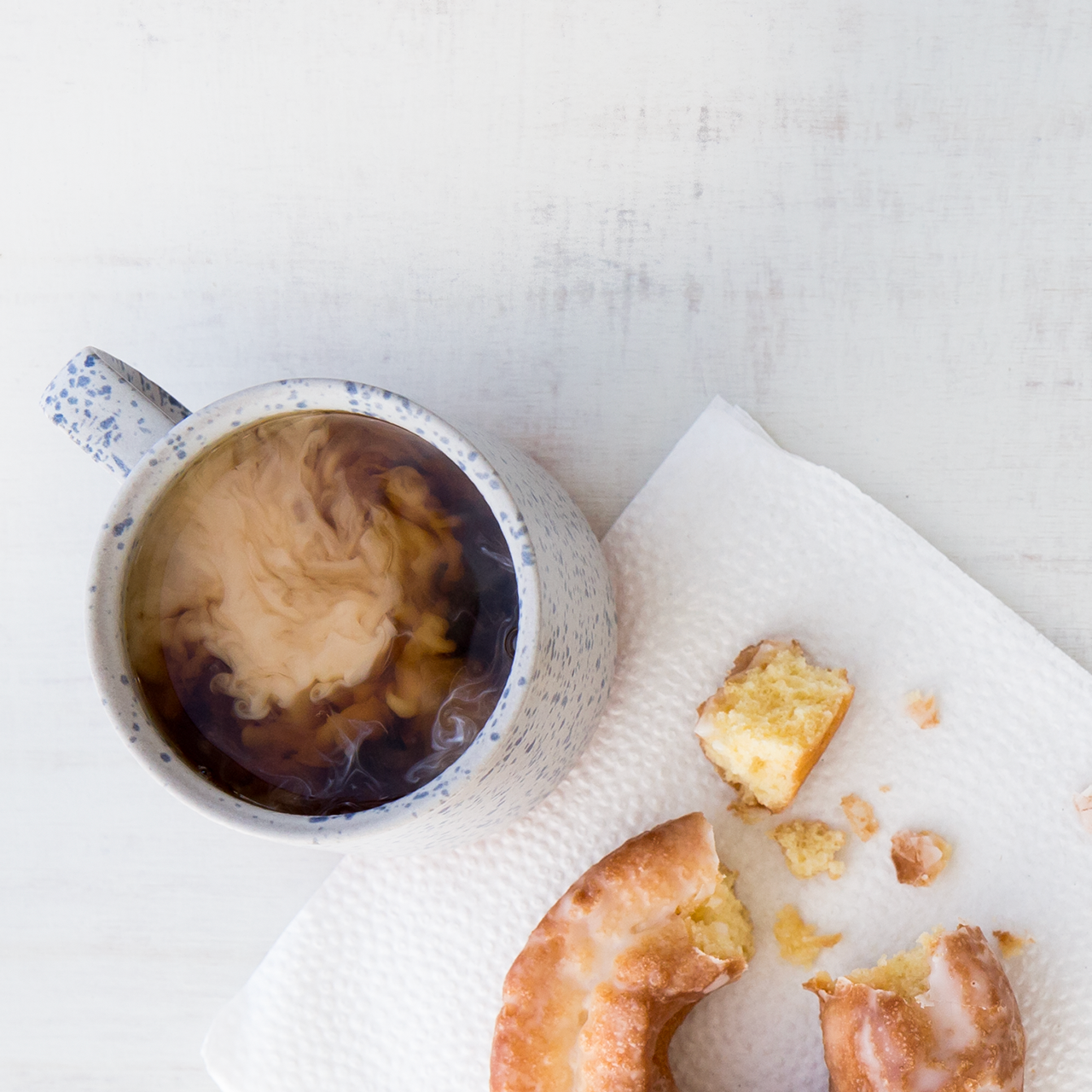 donut and mug with mt comfort el salvador single origin high altitude coffee beans