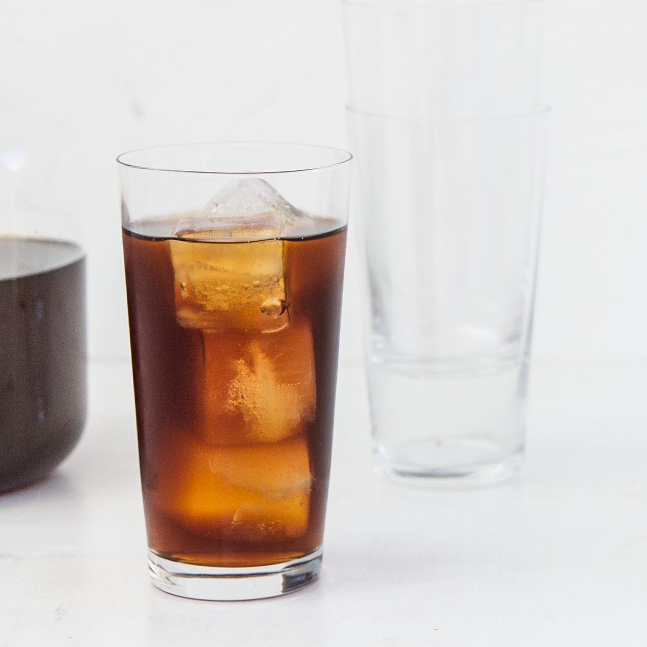 Iced coffee made with Mt Comfort’s Guatemalan Medium Roast whole bean coffee