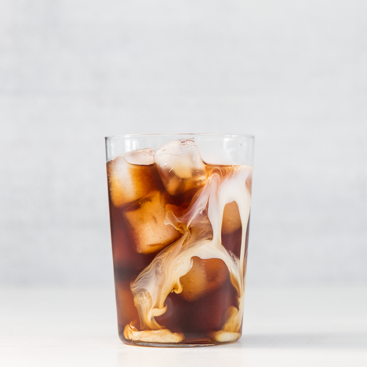 Cup of Mt Comfort Single Origin Organic Coffee with Cream and Ice